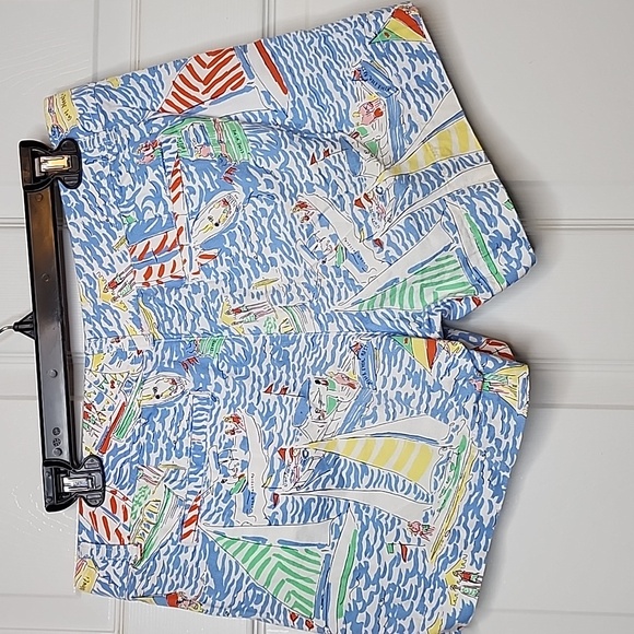 Lilly Pulitzer Callahan Classic Straight Fit Low Rise Short Get Nauti Print - Picture 3 of 13